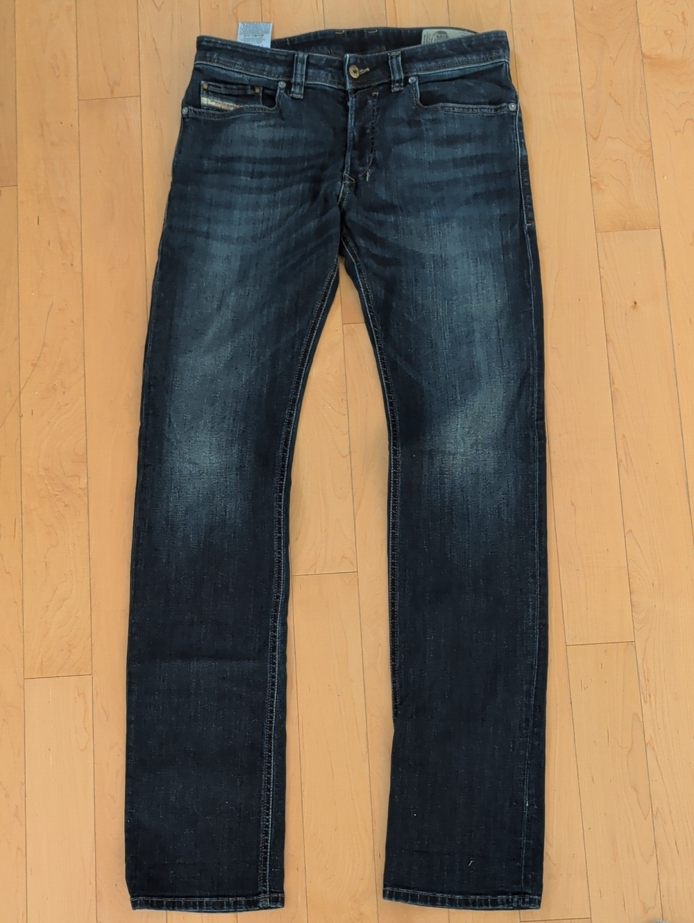 Vintage Diesel Safado Men's Slim Straight Jeans in Dark Indigo Blue W30 L34